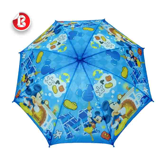 عکس اصلی چتر پسرانه طرح میکی موس سایز 13