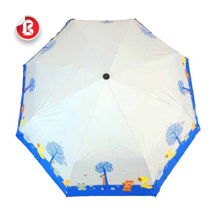 عکس اصلی چتر دخترانه تاشو اتوماتیک طرح فانتزی کد 04