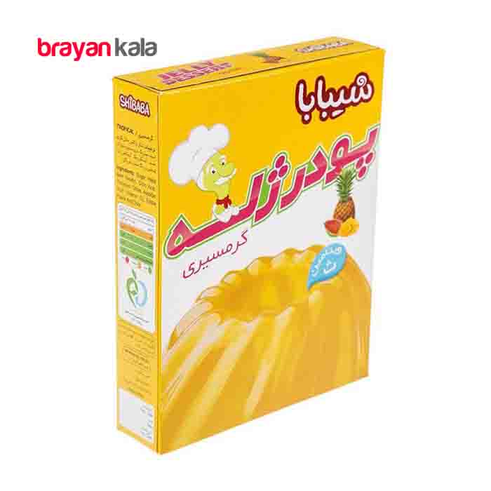عکس شماره:0 , پودر ژله آناناس گرمسیری شیبابا وزن 100 گرم