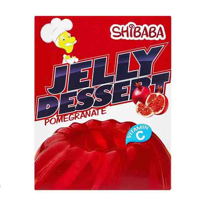 عکس اصلی پودر ژله انار شیبابا وزن 100 گرم