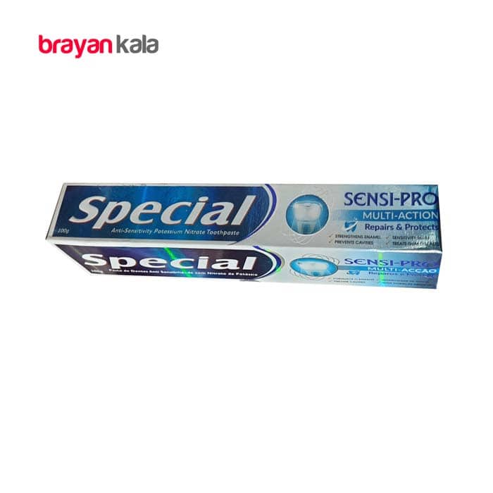 عکس اصلی خمیر دندان اسپشال مدل Sence- pro وزن 100 گرم