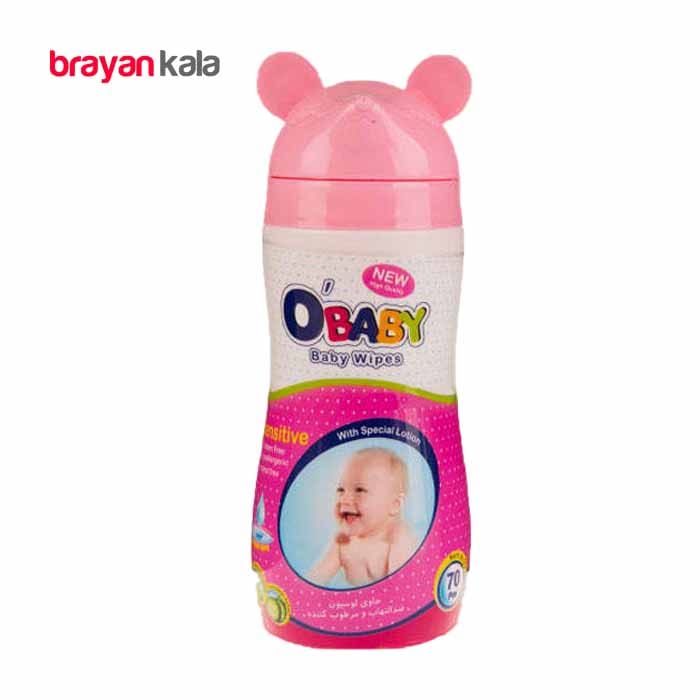 عکس اصلی دستمال مرطوب کودک او بیبی (Obaby) مدل sensitive بسته 140 برگی