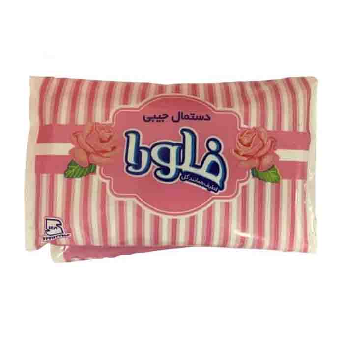 عکس اصلی دستمال جیبی دو لایه 10 برگ فلورا