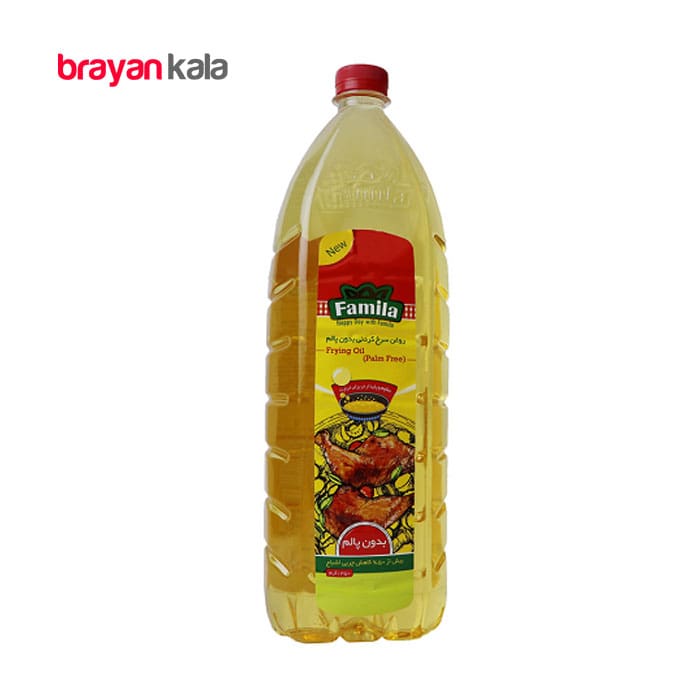 عکس اصلی روغن سرخ کردنی بدون پالم فامیلا مقدار 1350 گرمی