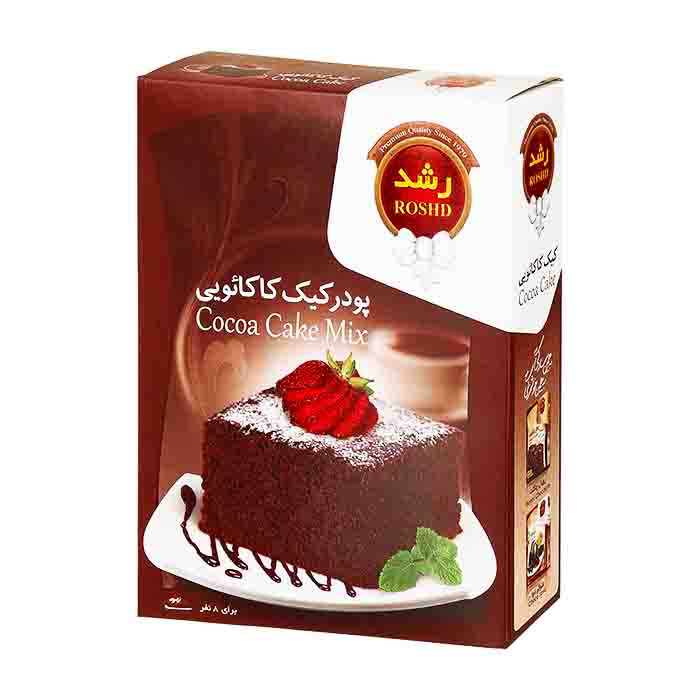 عکس اصلی پودر کیک کاکائویی رشد 400 گرم