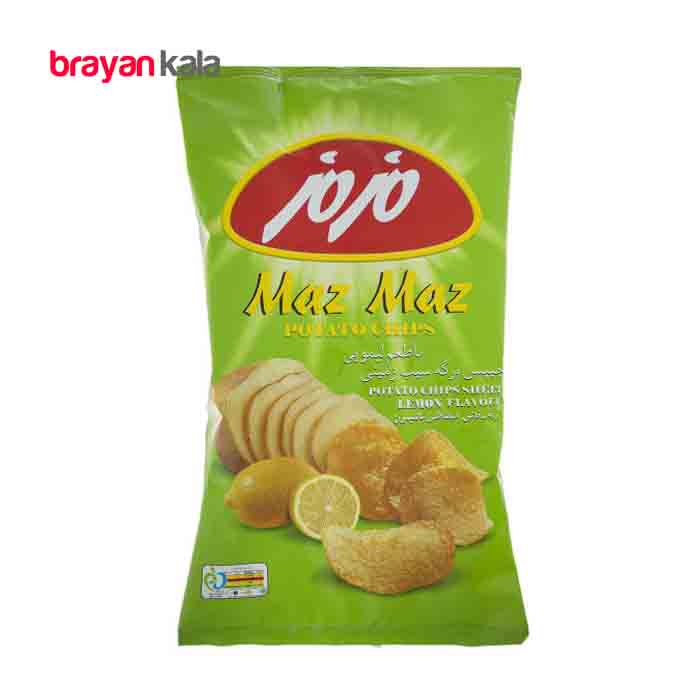 عکس اصلی چیپس 60 گرمی مزمز لیمویی