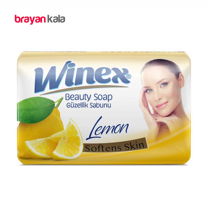 عکس اصلی صابون حمام winex با عصاره لیمو بسته 6 عددی