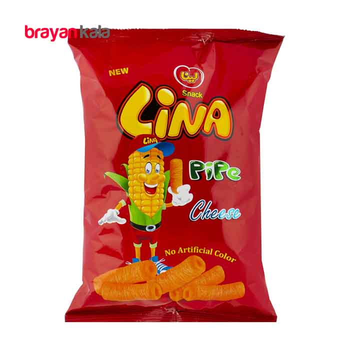 عکس اصلی اسنک 50 گرمی لینا لوله ای