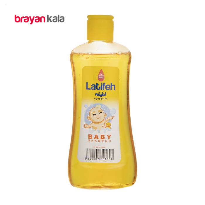 عکس اصلی شامپو مو بچه لطیفه مدل Yellow حجم 200 میلی لیتر