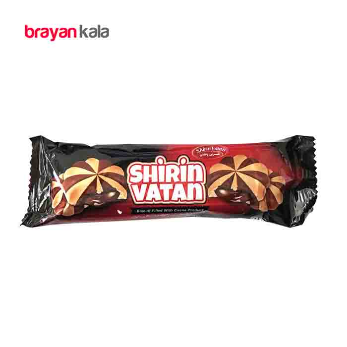 عکس اصلی بیسکویت ساده کاکائویی شیرین وطن