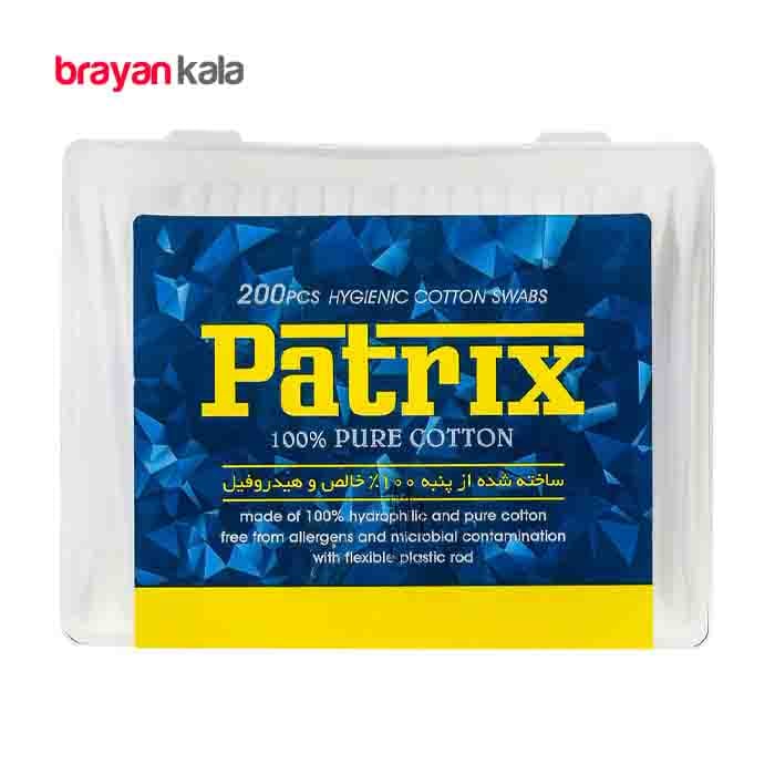 عکس اصلی گوش پاک کن پاتریکس مدل Blue بسته 200 عددی