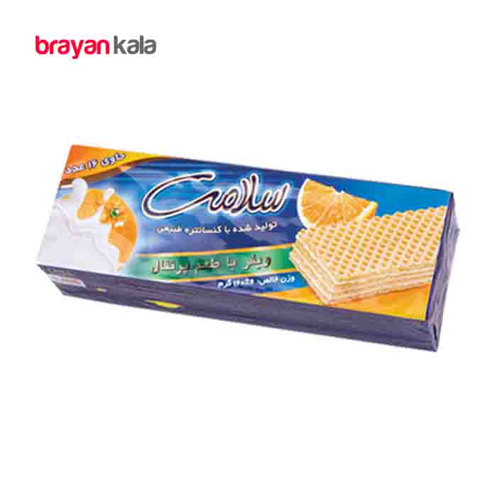 عکس اصلی ویفر سلامت با طعم پرتقالی