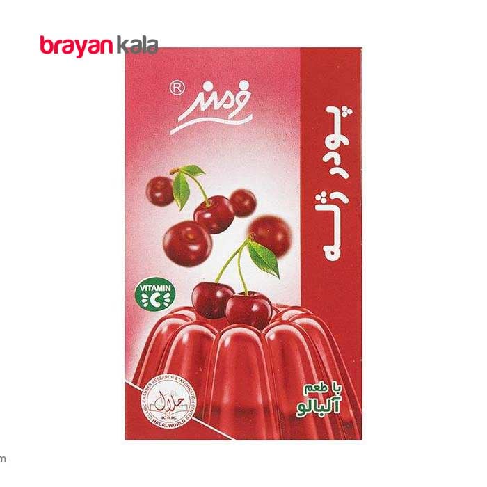 عکس اصلی پودر ژله آلبالو فرمند مقدار 100 گرم