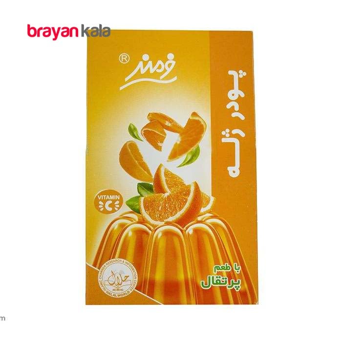 عکس اصلی پودر ژله پرتقال فرمند وزن 100 گرم